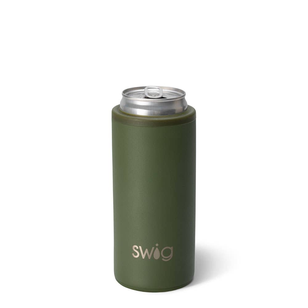 Swig Life - Olive Skinny Can Cooler (12oz)