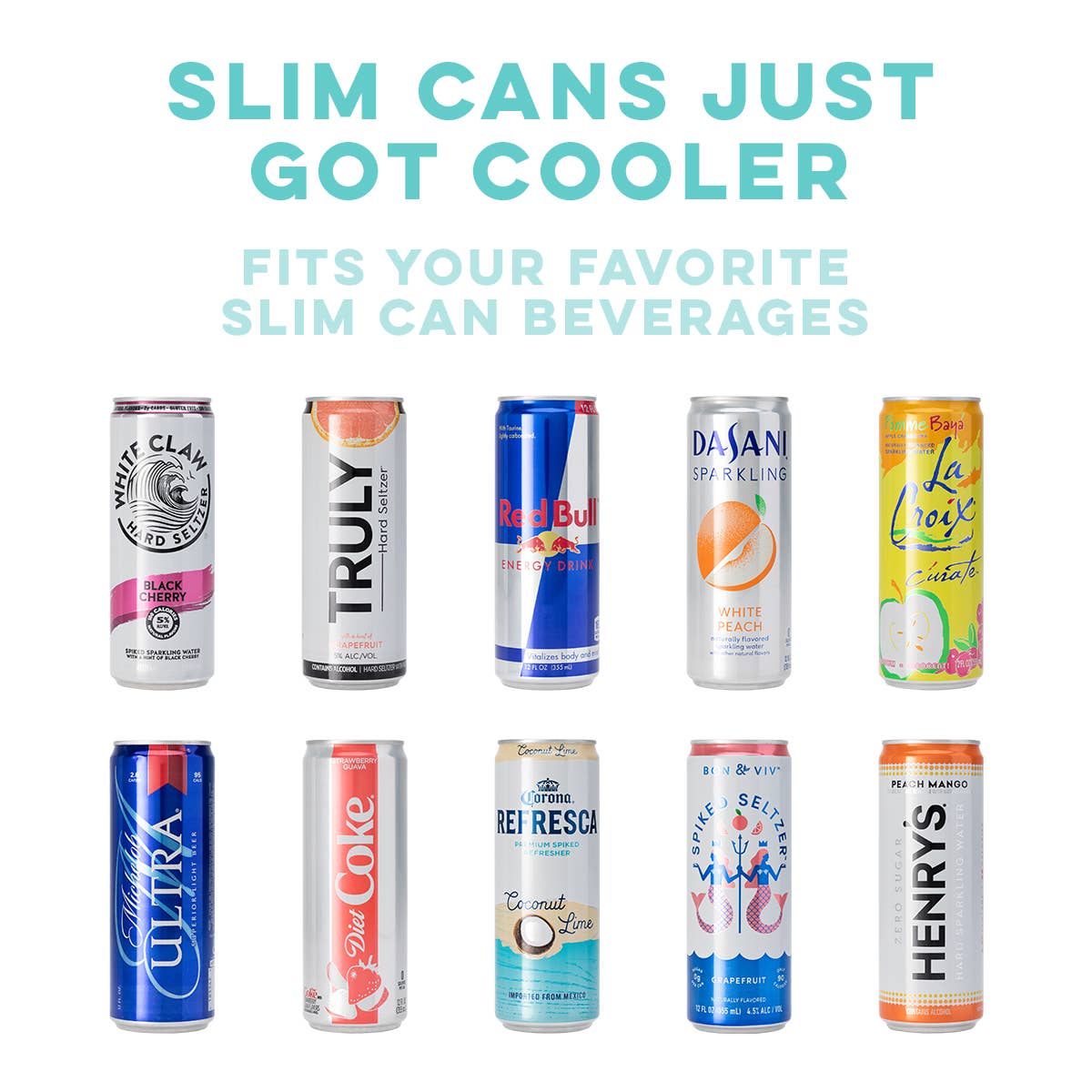 Swig Life - Grey Skinny Can Cooler (12oz)