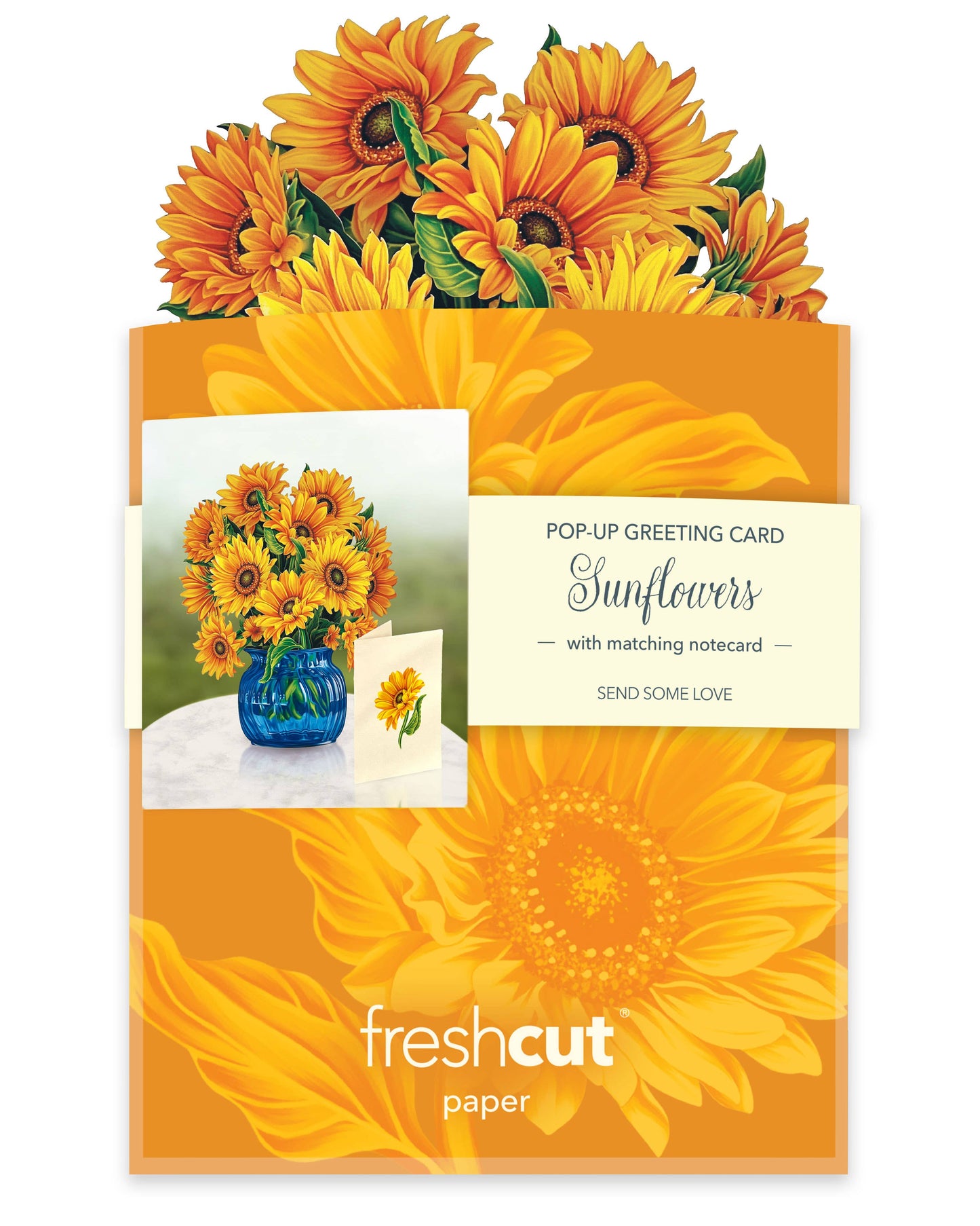 FreshCut Paper LLC - Mini Sunflowers (10 Pop-up Greeting Cards)