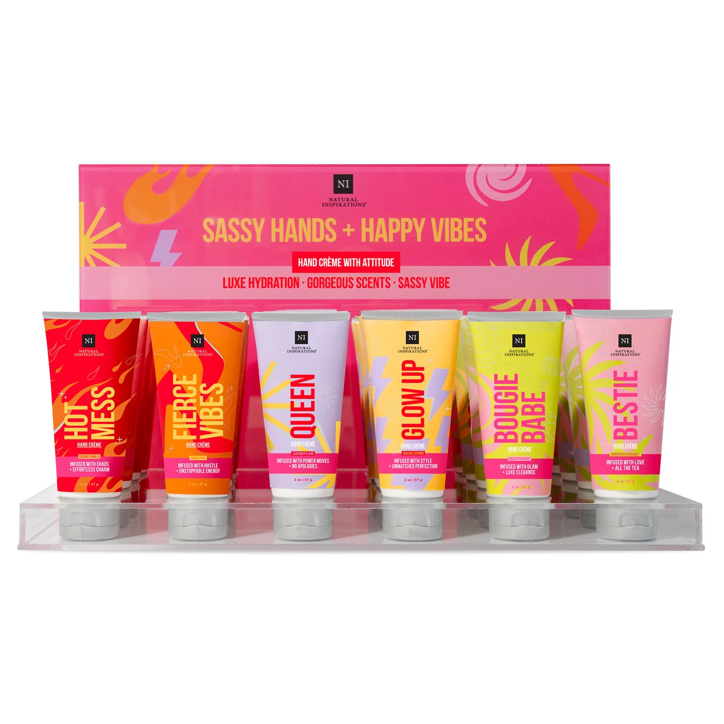 Natural Inspirations - Sassy Vibes Mini Hand Cream Prepack Display