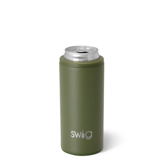Swig Life - Olive Skinny Can Cooler (12oz)