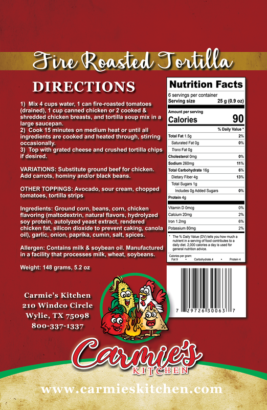 Carmie's Kitchen - Chicken Tortilla Soup Mix