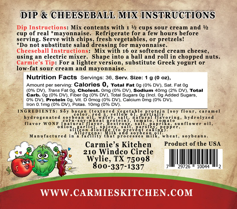 Carmie's Kitchen - BLT Dip Mix