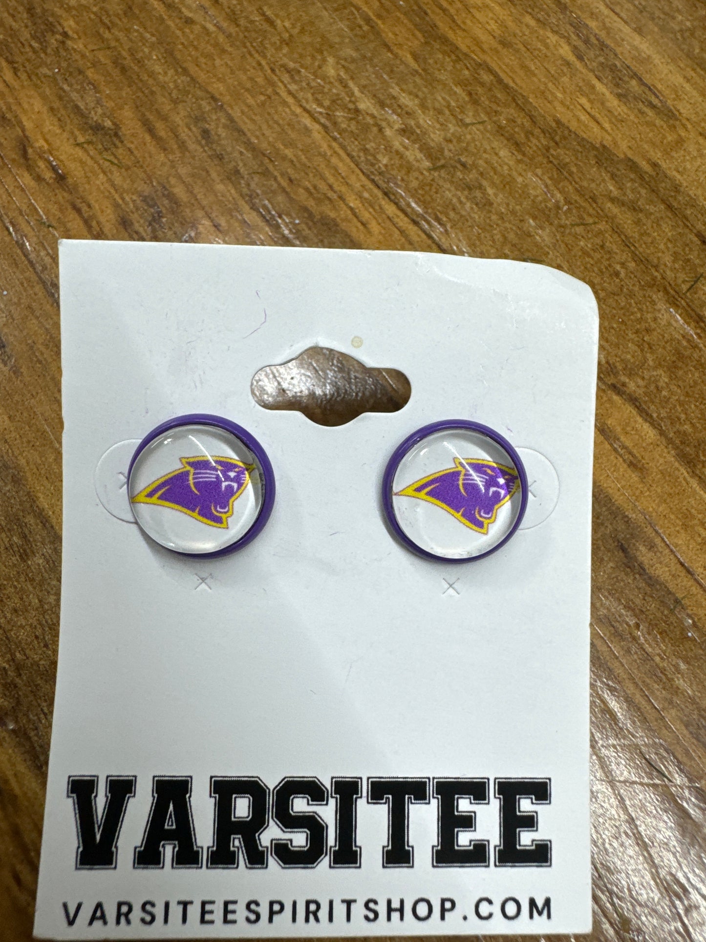 panther round earring