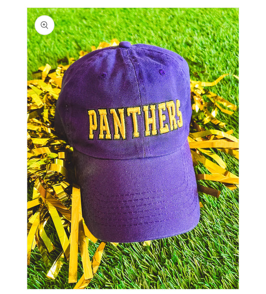 Purple Panthers Puff Hat