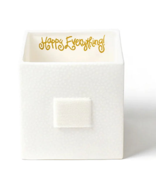 Medium Nesting Cube-White Small Dot