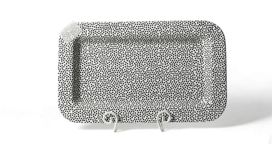 Black Small Dot Platter