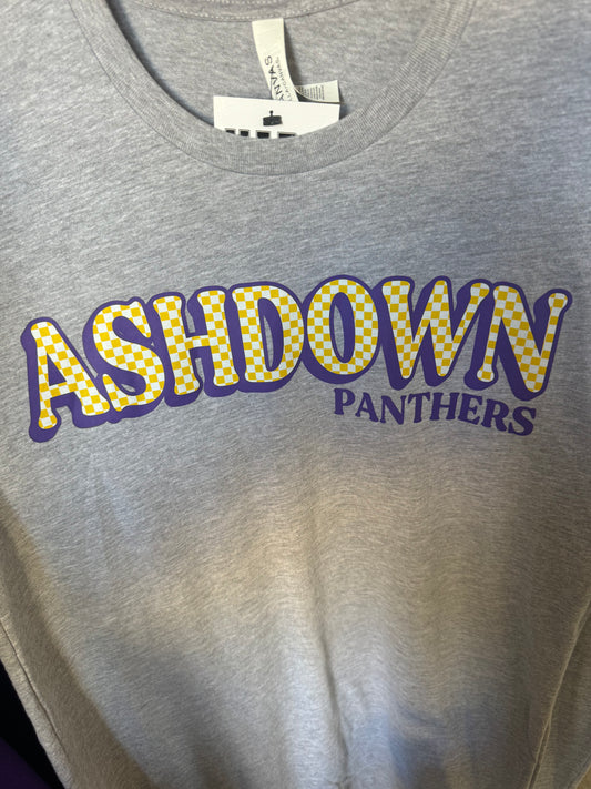 2XL-Gray Ashdown Checker Tee
