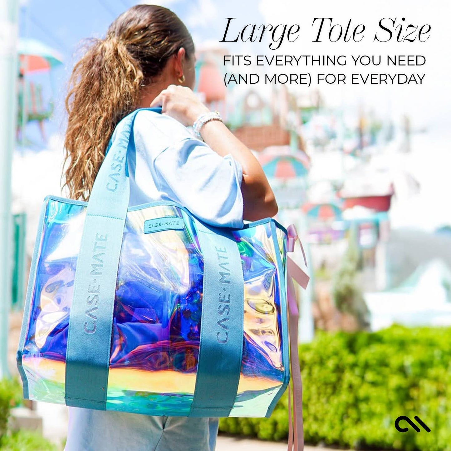 Case-Mate - Case-Mate Emerald Blue Soap Bubble Jelly Tote Bag