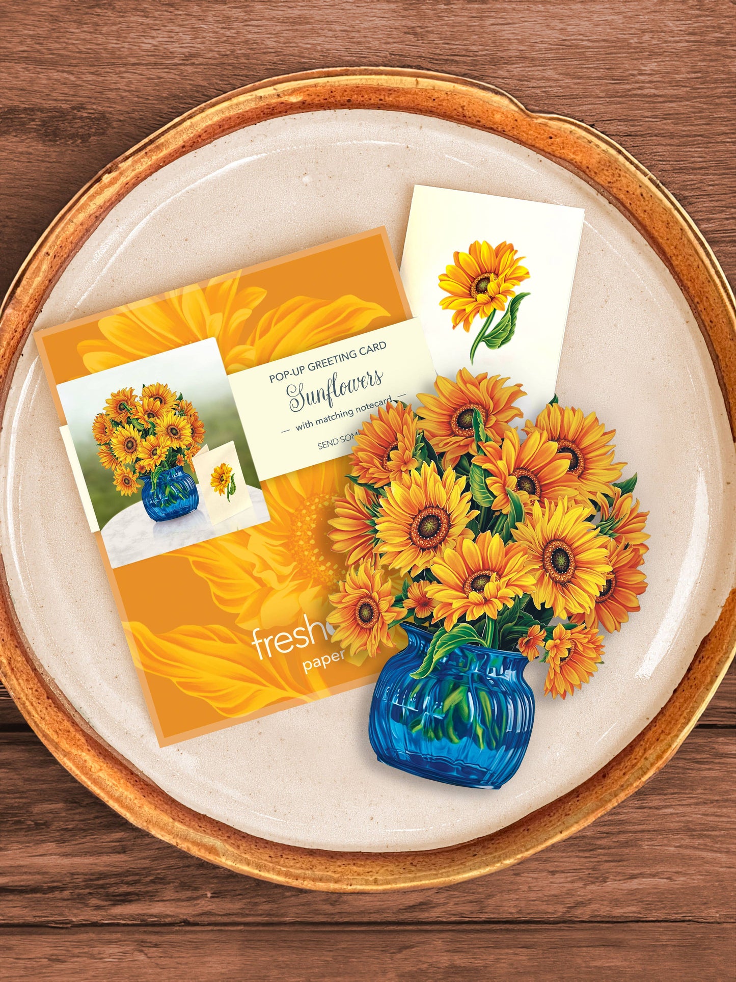 FreshCut Paper LLC - Mini Sunflowers (10 Pop-up Greeting Cards)