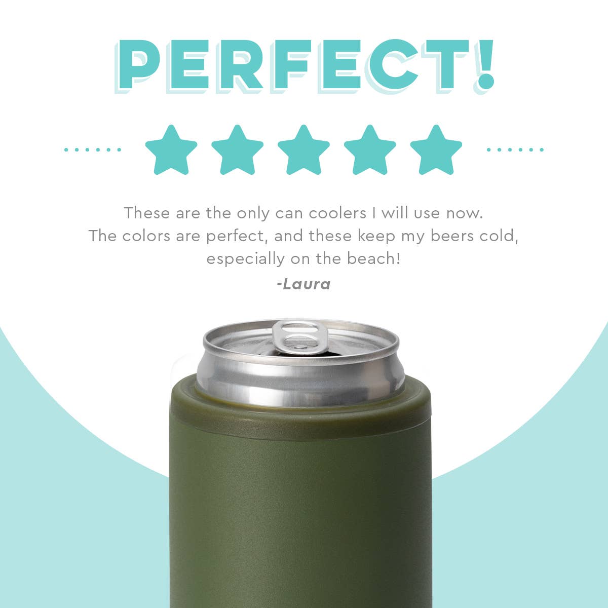 Swig Life - Olive Skinny Can Cooler (12oz)