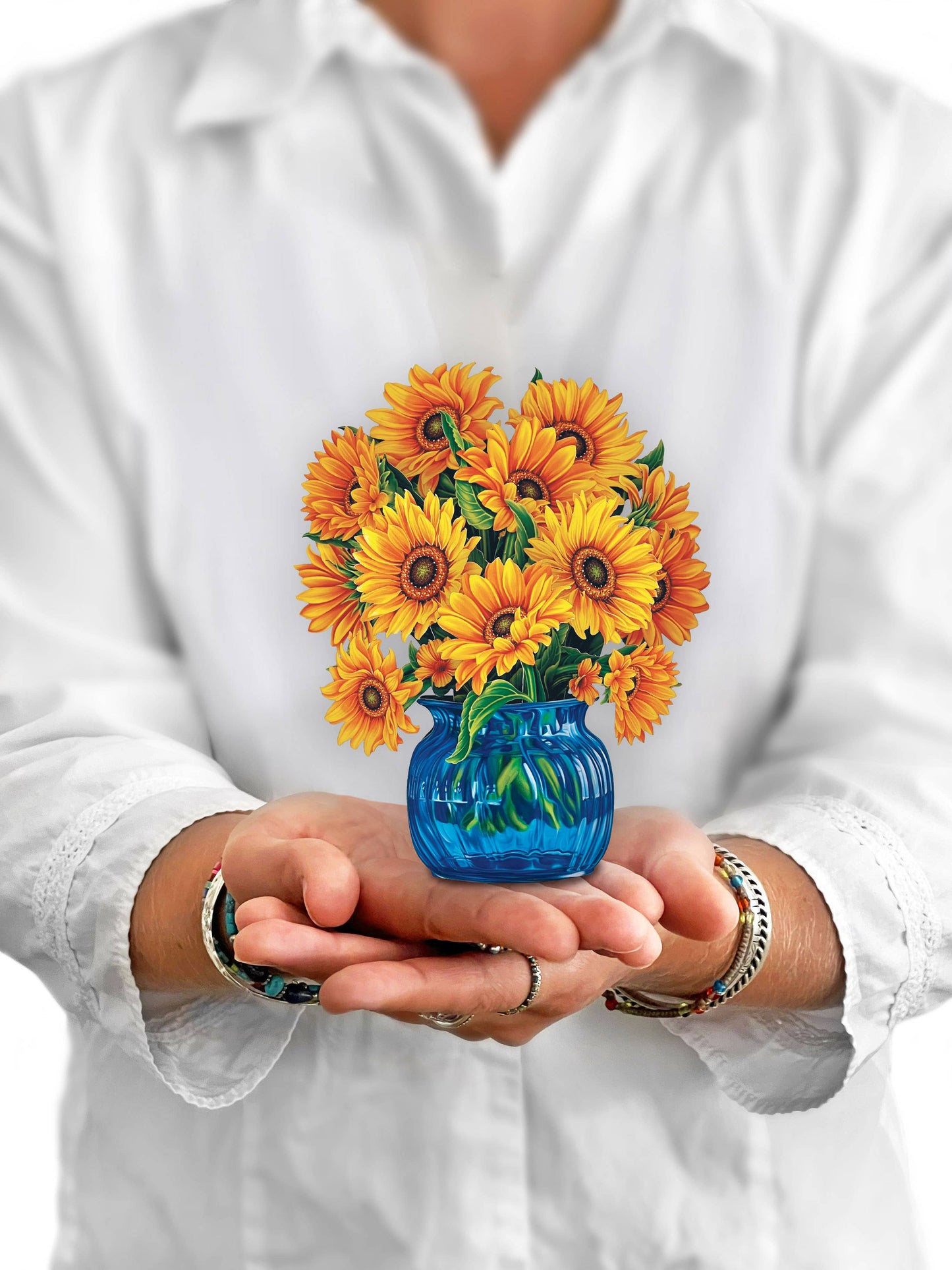 FreshCut Paper LLC - Mini Sunflowers (10 Pop-up Greeting Cards)