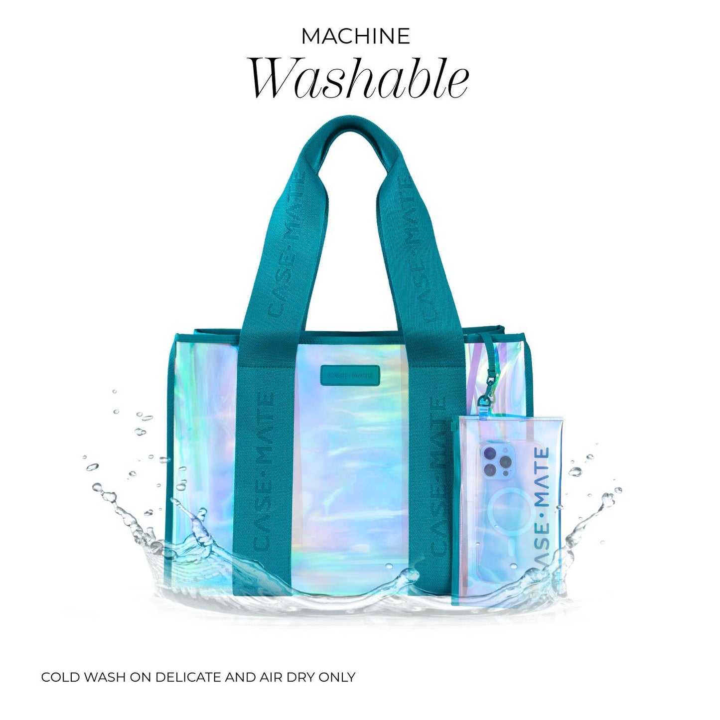 Case-Mate - Case-Mate Emerald Blue Soap Bubble Jelly Tote Bag