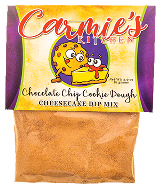 Carmie's Kitchen - Chocolate Chip Cookiedough Cheesecake Dip