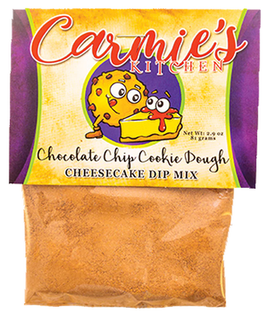 Carmie's Kitchen - Chocolate Chip Cookiedough Cheesecake Dip