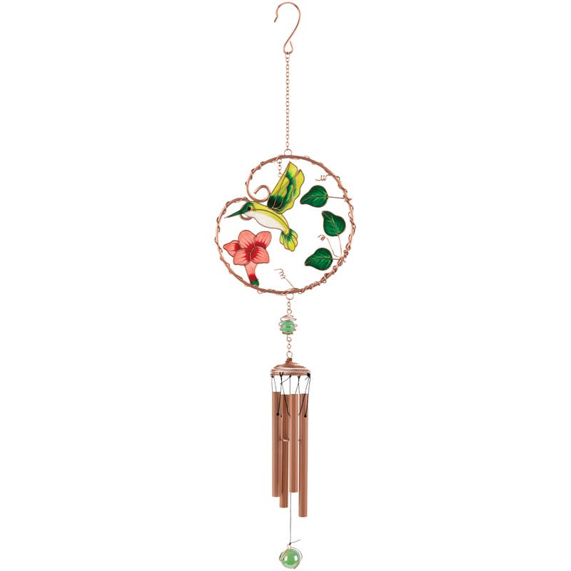 Gift & Garden by Carson - Wireworks "Hummingbird Wreath" Chime